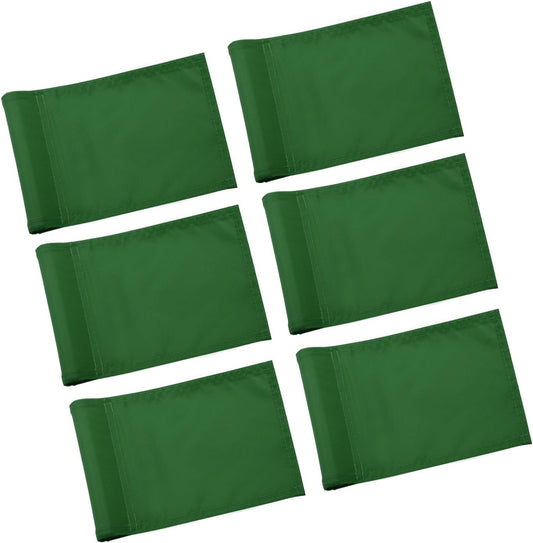 KINGTOP Solid Golf Flag All 8x6 Inch - 420D Nylon, Tube Inserted - Mini Putting Green Flags for Backyard Practice