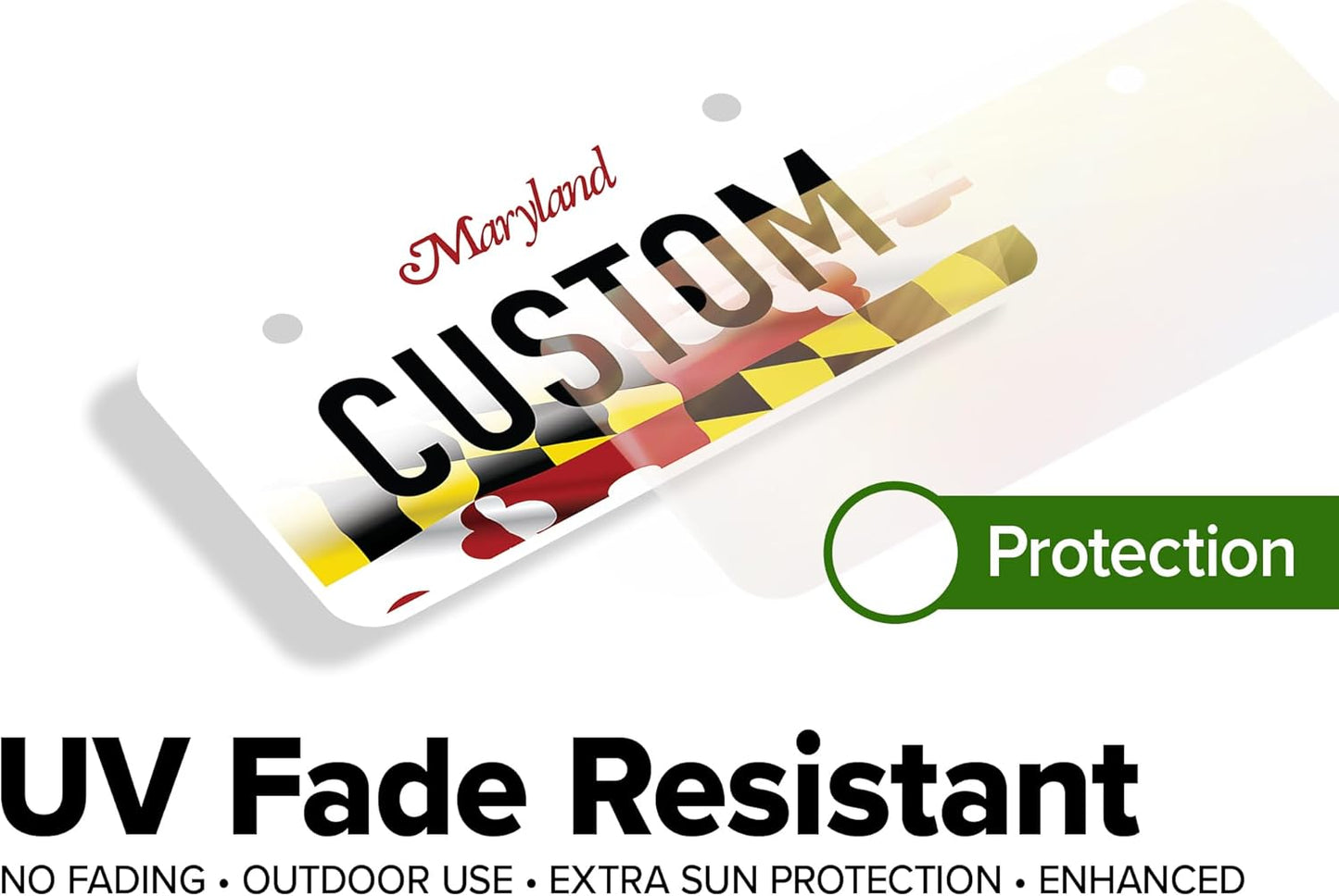 Mini License Plates, Personalized License Plates, Custom for Car, Bikes, ATV, Kids Car, Golf Cart, Jeep, 2x4 Inch, Rust-Free Fade Resistant Aluminum, USA Made by My Sign Center (Maryland)