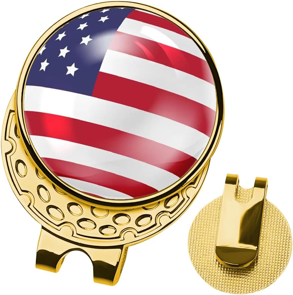 Custom Golf Ball Markers Hat Clip, Personalized Magnetic Hat Clip with Photo, Customized Ball Marker with Photo or Logo or Text for Golf Lovers, Retirement Beginners Gift