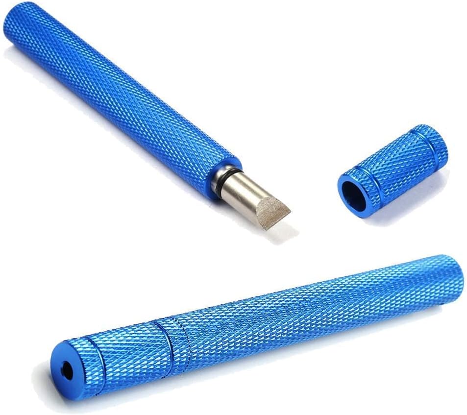 Bulex Golf Club Groove Sharpener, Re-Grooving Tool and Cleaner for Wedges & Irons - Generate Optimal Backspin - Suitable for U & V-Grooves