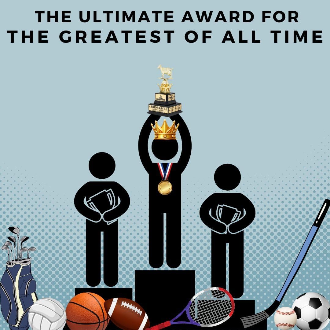Large Goat Trophy-G.O.A.T.-Greatest of All Time Funny Trophy-Traveling Perpetual Award