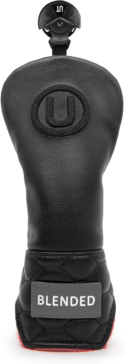 Golf Club Covers Black Golf Head Covers Driver Covers Fariway Wood Headcover Hybrid Covers Leather 3 Wood Headcover Golf Headcover with Number Tag for All Brand