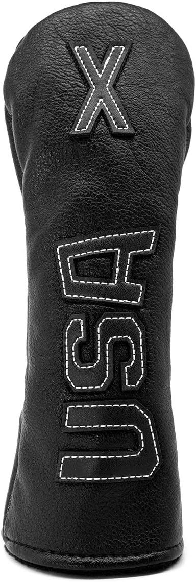 TaylorMade, Titleist, Callaway Golf Driver & Fairway Wood Headcovers - Black Synthetic Leather, Thick, Cool, USA Made