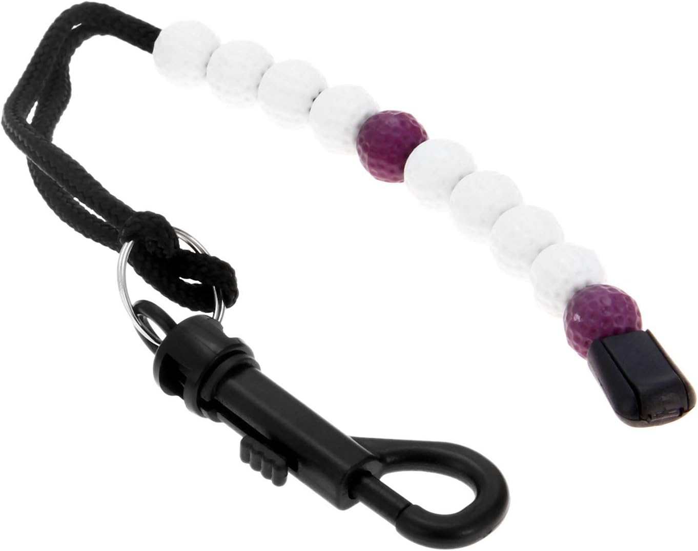 MUXSAM 1 Piece Golf Beads Score Counter with Clip, Golf Stroke Score Count Keeper Putting Score Counter for Referee Caddy Golfer