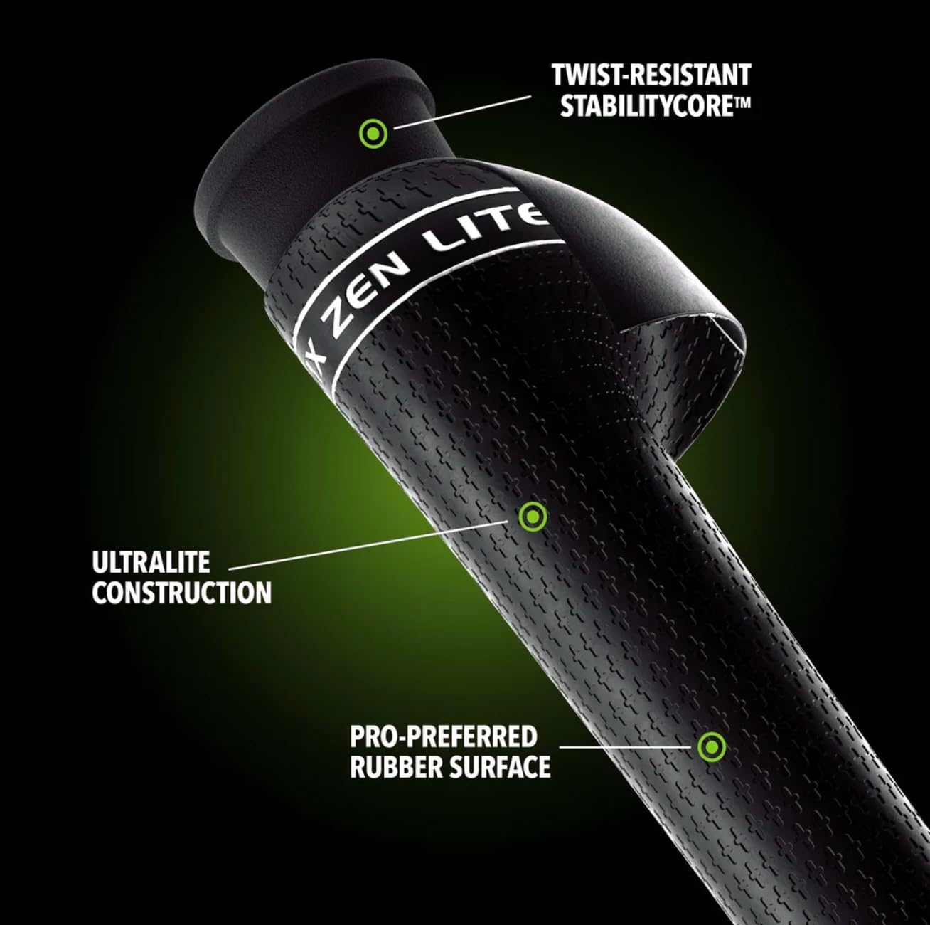 JumboMax Zenlite Non-Slip Golf Grips with Pro-Preferred Rubber Surface UltraLite Construction and StabilityCore Technology| Size