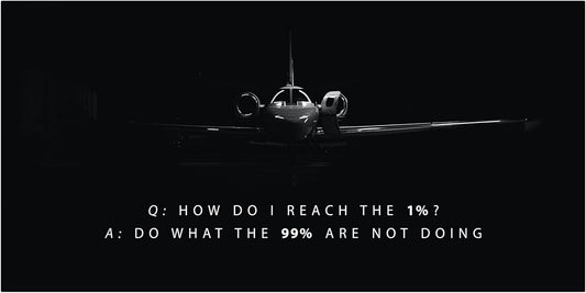 Motivational Wall Art for Office, Inspiring Quote Canvas, Inspirational Plane Decor, Private Jet Artwork, Motivational Wall Decor for Office and Home (8 x 8 in)