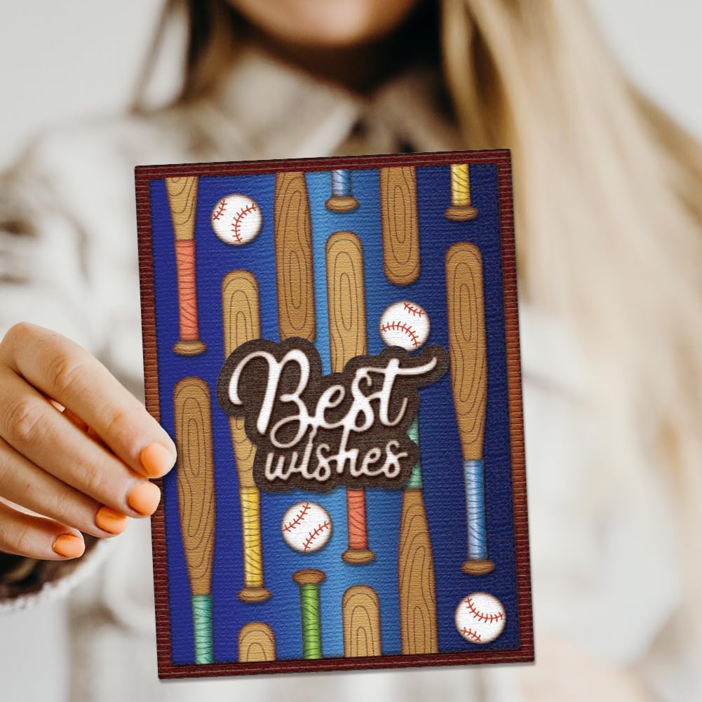 GLOBLELAND Baseball Kit Cutting Dies for Card Making Sports Man Cut Die for DIY Scrapbooking Journal Embossing Paper Craft Decor