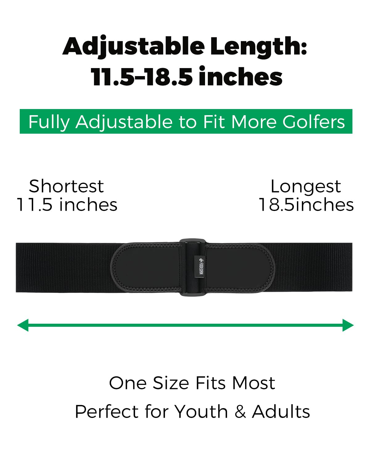 Adjustable Golf Swing Trainer Arm Band – 2025 Innovative Golf Training Aid with Strong Restraining Power – Keep Arms Connected, Fix Chicken Wing Fast – Improve Swing Path & Build Muscle Memory – Great Gift for Golfers