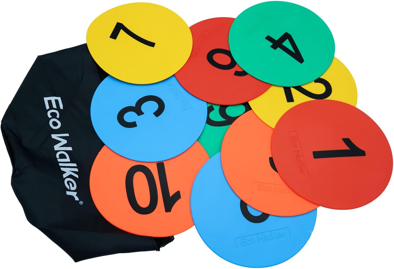 Flat Cones Spot Markers Soccer Basketball Sports Speed Agility Training