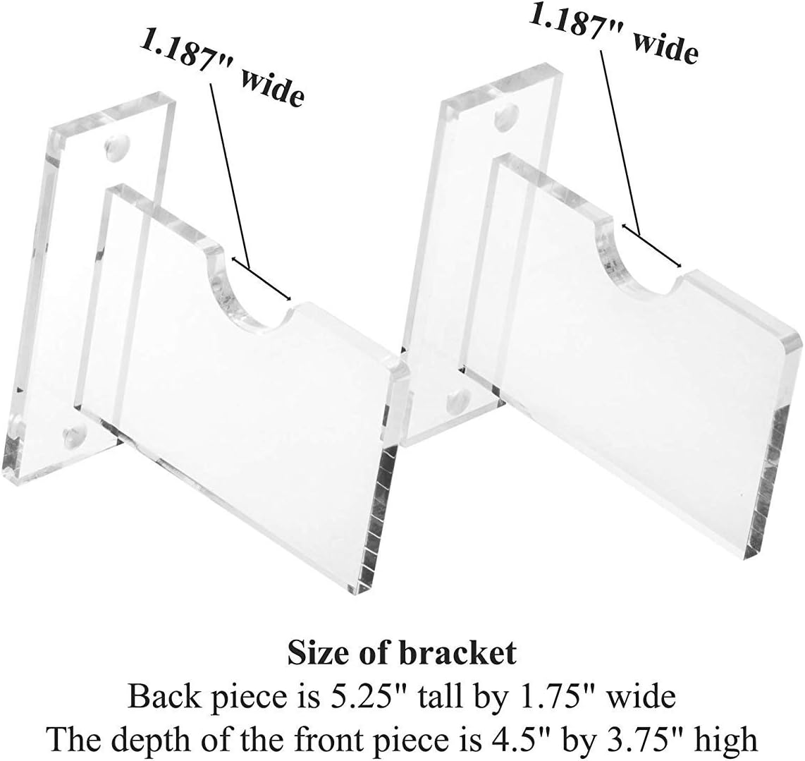 Better Display Cases Clear Acrylic Standard Single Golf Club Wall Mount Bracket