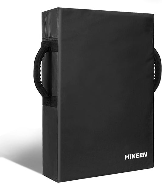 Hikeen Football Blocking Pad Training Equipment Denser Softer Foam Kick Pads for Football, Basketball, Hockey, Lacrosse Tackle Dummy - 24"x16" Kick Shield Pad with Handles (1PCS)