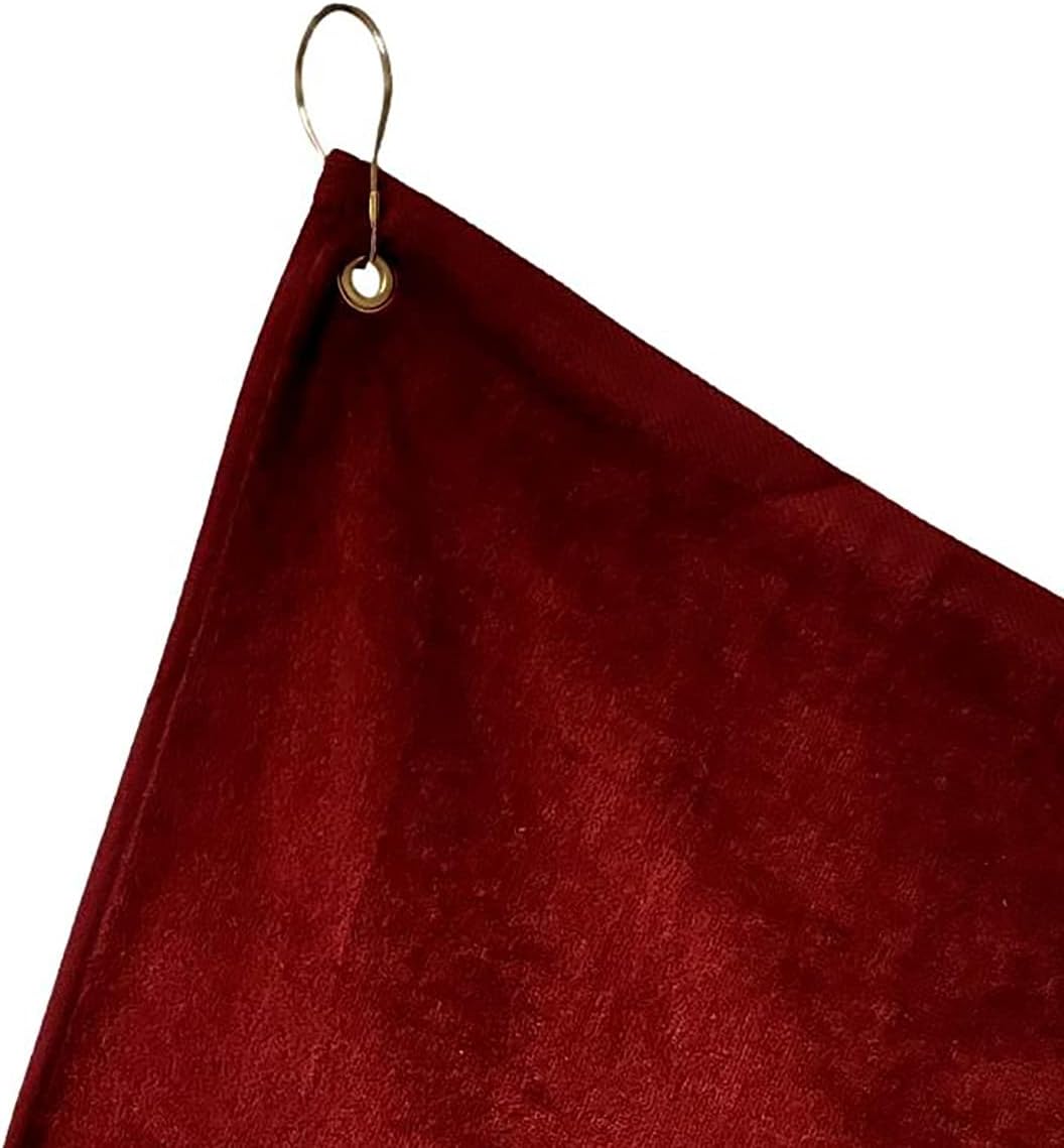 Cotton Golf Bag Towel with Clip (Burgundy)