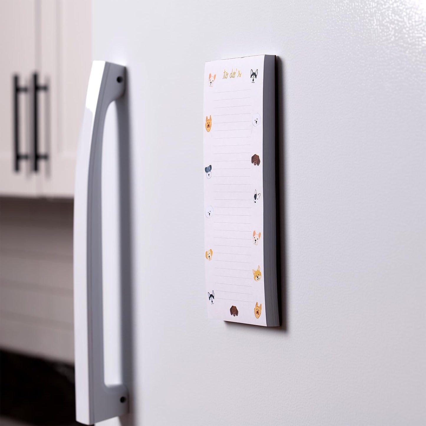 WORLD TRAVELER Eccolo To Do List Notepad, Good Boy To Do Magnetic Shopping List Pad for Fridge and Home, Lined Message Pad for Kitchen, 100 Pull-Off Sheets (4x10 Inches