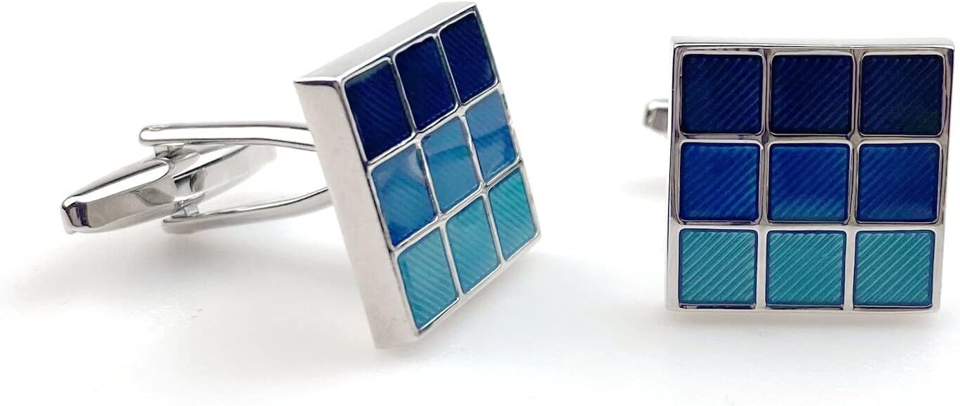 S&W Wedding Cufflinks for Men Cuffs with Gift Box Business for Tuxedo Shirts