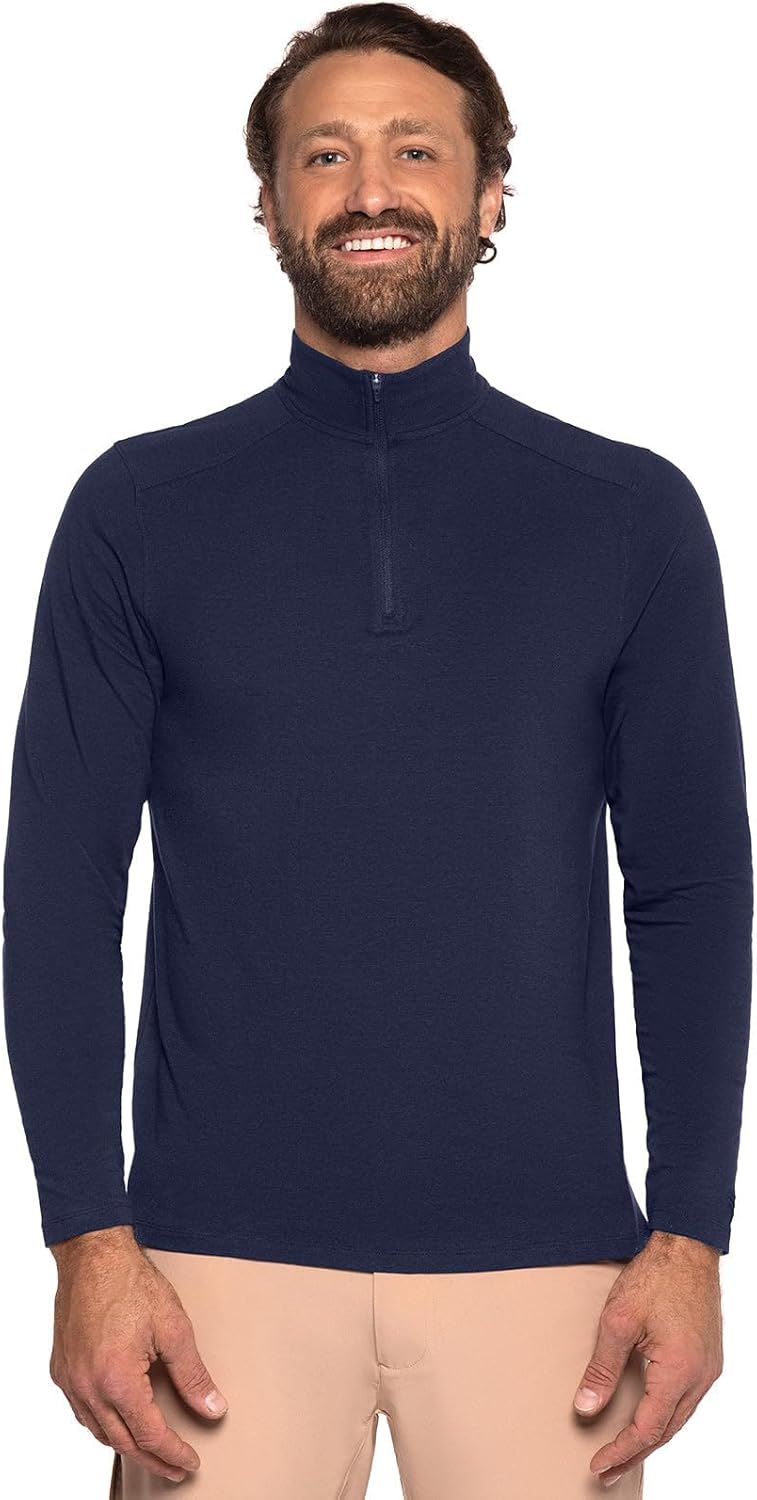 Men's Quarter-Zip - UPF 50+ Sun Protection - Sonora in Navy