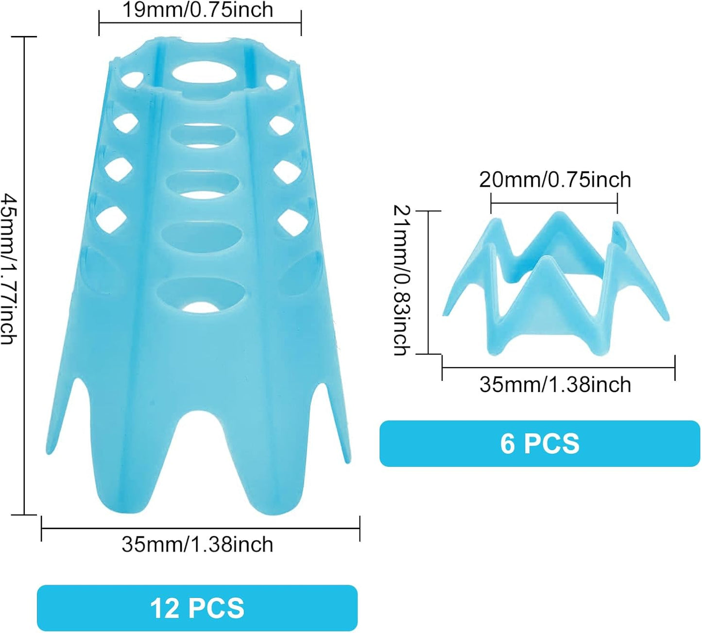 Golf Simulator Tees, Plastic Indoor Golf Mat Tees Practice Turf and Driving Range Winter Golf Tees (18 Pcs)