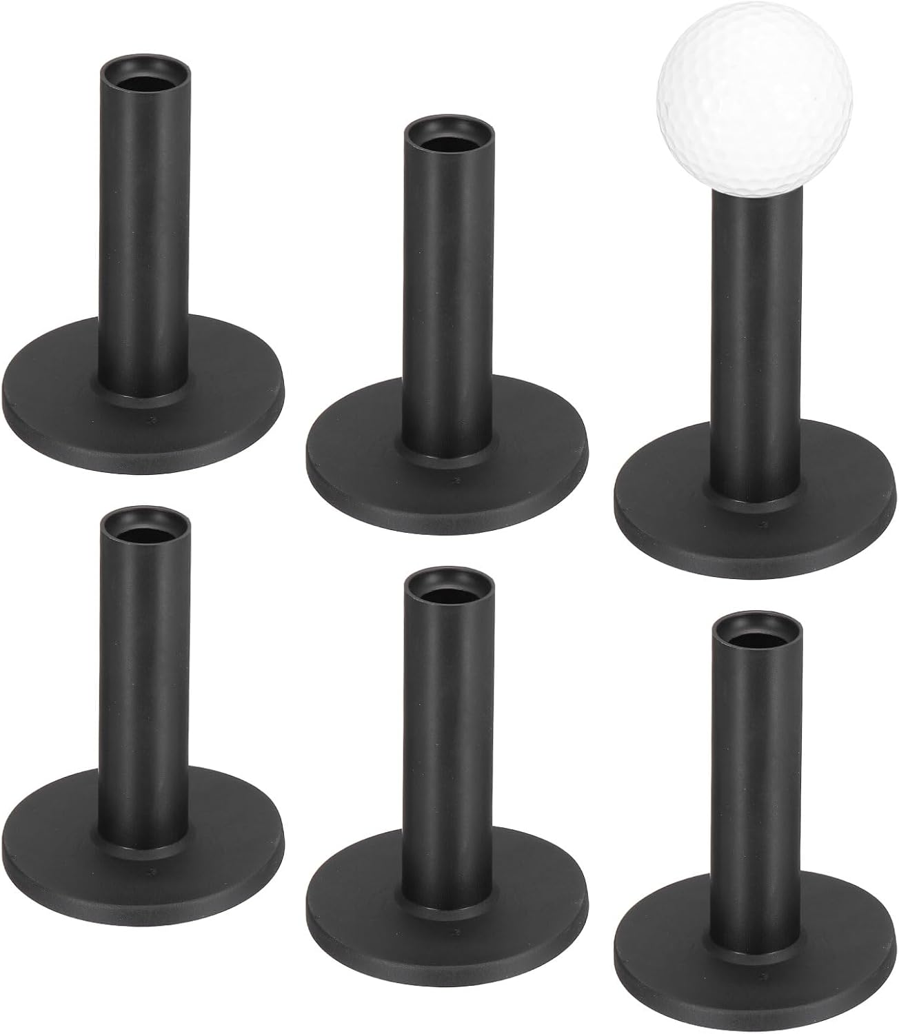 Rubber Golf Tees [] - Flexible Stable Ball Holder Use for Home & Outdoor & Indoor Tall Training Driving Range - [] Hitting Mats