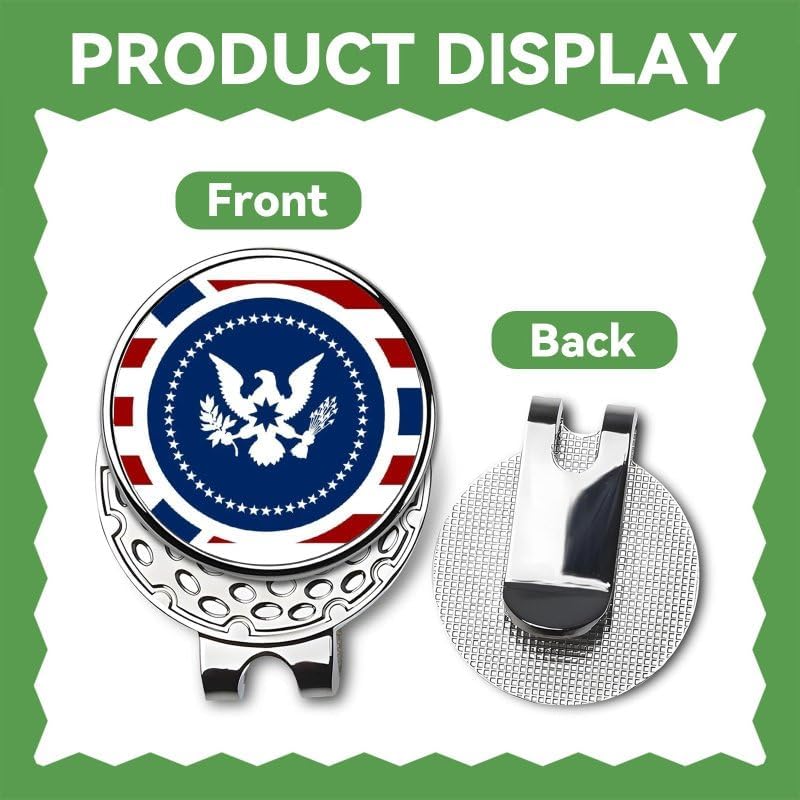 Custom Golf Ball Markers Hat Clip, Personalized Magnetic Hat Clip with Photo, Customized Ball Marker with Photo or Logo or Text for Golf Lovers, Retirement Beginners Gift
