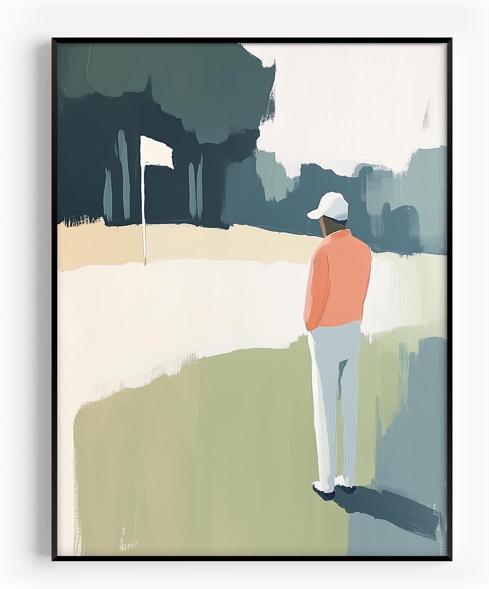 Golf Impressionist Art Print Posters - Premium Giclee Fine Art Prints - Sporty and Sophisticated Home Decor Posters, Golfer Art Prints for Home and Office Decor - Vintage Aesthetic, Ready to Frame