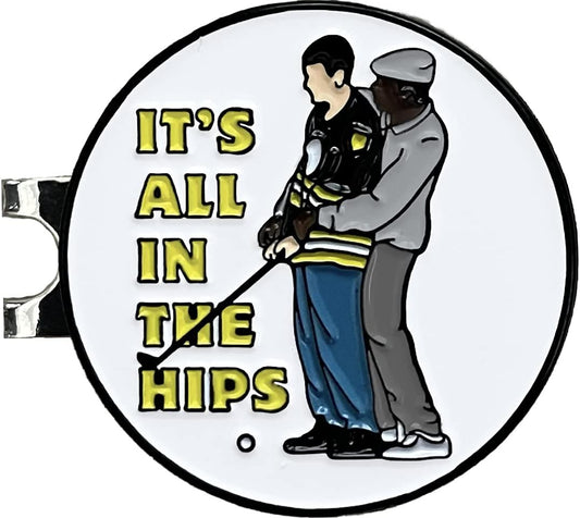 Balanced Co. Funny Golf Hat Clip with Enamel Magnetic Ball Marker