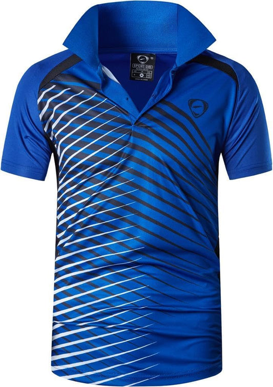 jeansian Men's Sport Outdoor Quick Dry Fit Short Sleeves Polo Tee Shirt Tshirt T-Shirt Tops Golf Tennis Bowling LSL195