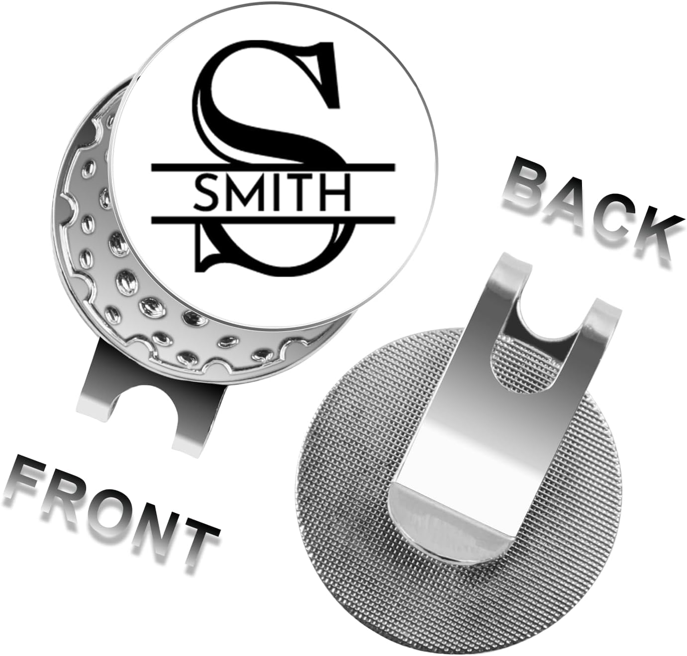 Personalized Golf Ball Markers with Hat Clip