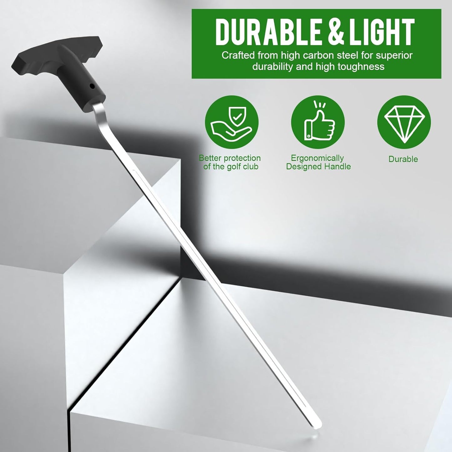 Golf Grip Removal Tool, V-Groove Grip Remover Saver Gripping Tool for Removing Golf Club Grips (1 Pcs)