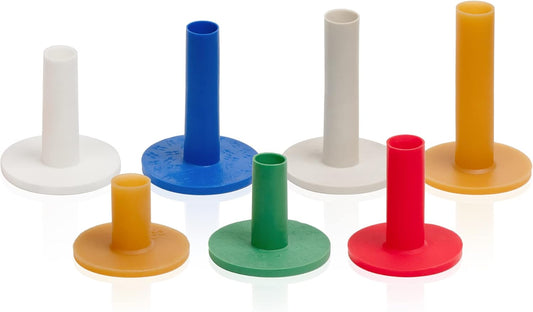 Golf Rubber Tees Practice Training, Driving Putting Chipping Range Mixed Size, Excellent Effect Used with Golf mats and Golf nets, Suitable for Indoor Outdoor Backyard Home Office