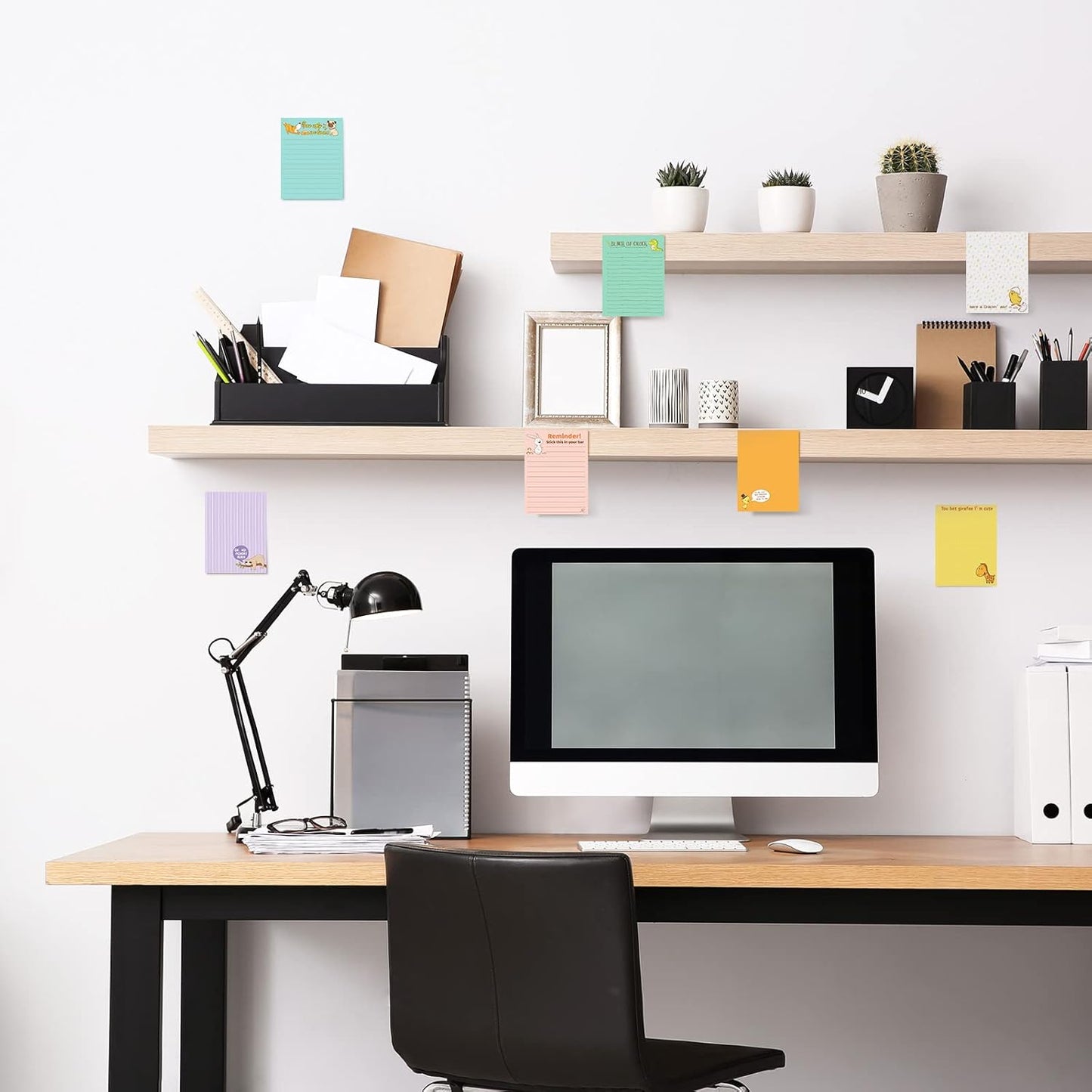 Funny Notepads with Sayings Sticky Funny Office Supplies to Do List Sarcastic Work Assorted Notepad for Workers, 12 Designs, 3 x 3.93 Inch(Fresh Style)