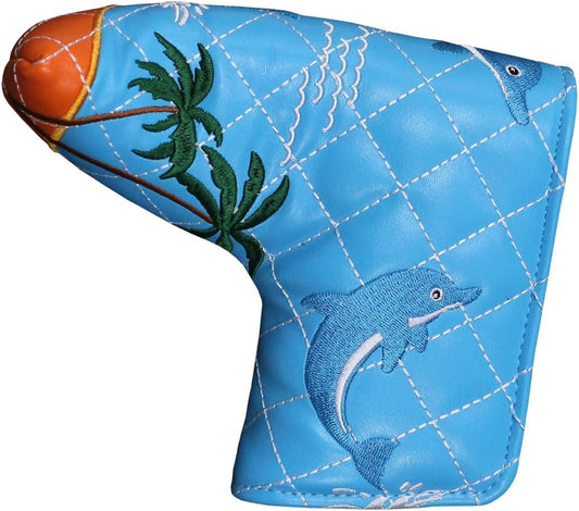 Golf Head Covers Blade Putter Cover Headcover Magnetic Closure Embroidered Fit for Most Brands Scotty Cameron Odyssey Blade Taylormade Ping ect.