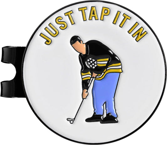 ZEETY Funny Golf Ball Marker with Magnetic Hat Clip – Golf Accessories for Men and Women, Great Golf Gift for Players with Attitude