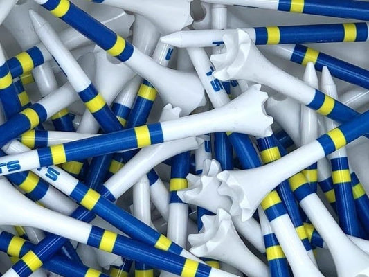 TRUESTRIKE Premium USA Golf Tees – 3¼" or 2¾" Durable Plastic Performance Tees (100 Pack) – Made in USA – Bulk Value Pack