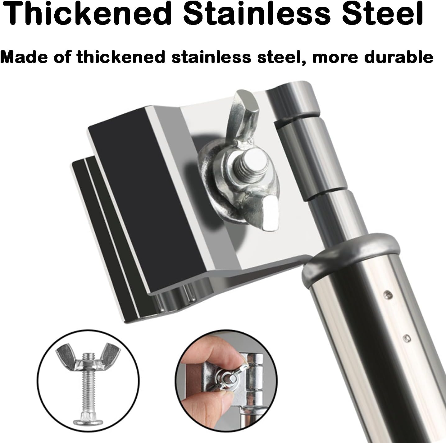 Wheelchair Umbrella Mount Holder, 360° Adjustable & One-Key Lock, Wheelchair Accessory, Fits 22-27mm Handlebars for Strollers, Golf Carts, Wheelchairs