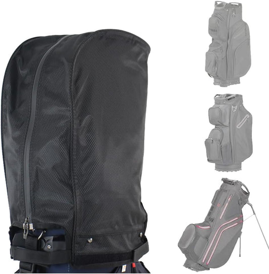 BOYEA & SKULLEAP Golf Bag Cover rain Cover/Hood Nylon Waterproof dust Cover Fits Most Golf cartBags Easy to use Collapsible and removabl Golf Accessory Gifts (Waterproof Nylon, Large)