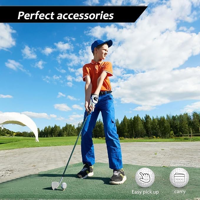 Golf Grip Trainer for Right Hand, Professional Training Aid to Perfect Your Swing Technique and Correct Hand Position, Fits All Standard Golf Clubs for Men and Women Players