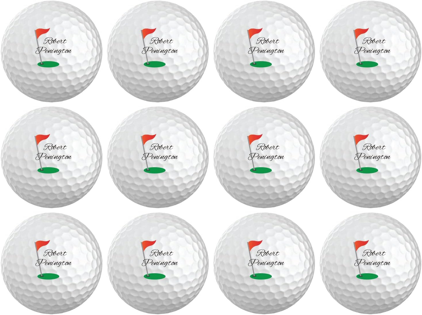 Infusion Personalized Logo Golf Balls - Custom Monogrammed (12 Balls)