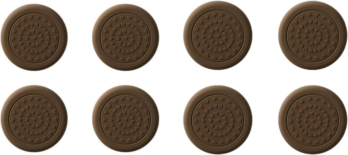 8 Pack Anti-Slip Cutting Board Stabilizer Pads Cutting Board Feet, Self-Adhesive Waterproof Rubber Feet for Furniture, Non-Marking Grips for Chopping Blocks, Shock-Absorbent, Noise Reducing (Round)