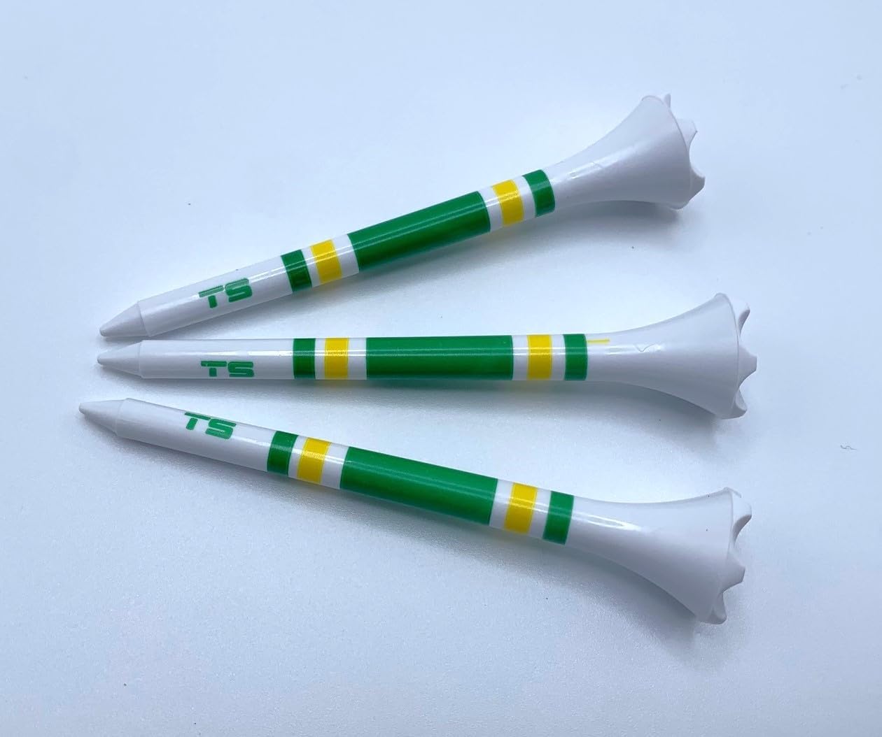 TRUESTRIKE Premium USA Golf Tees – 3¼" or 2¾" Durable Plastic Performance Tees (100 Pack) – Made in USA – Bulk Value Pack