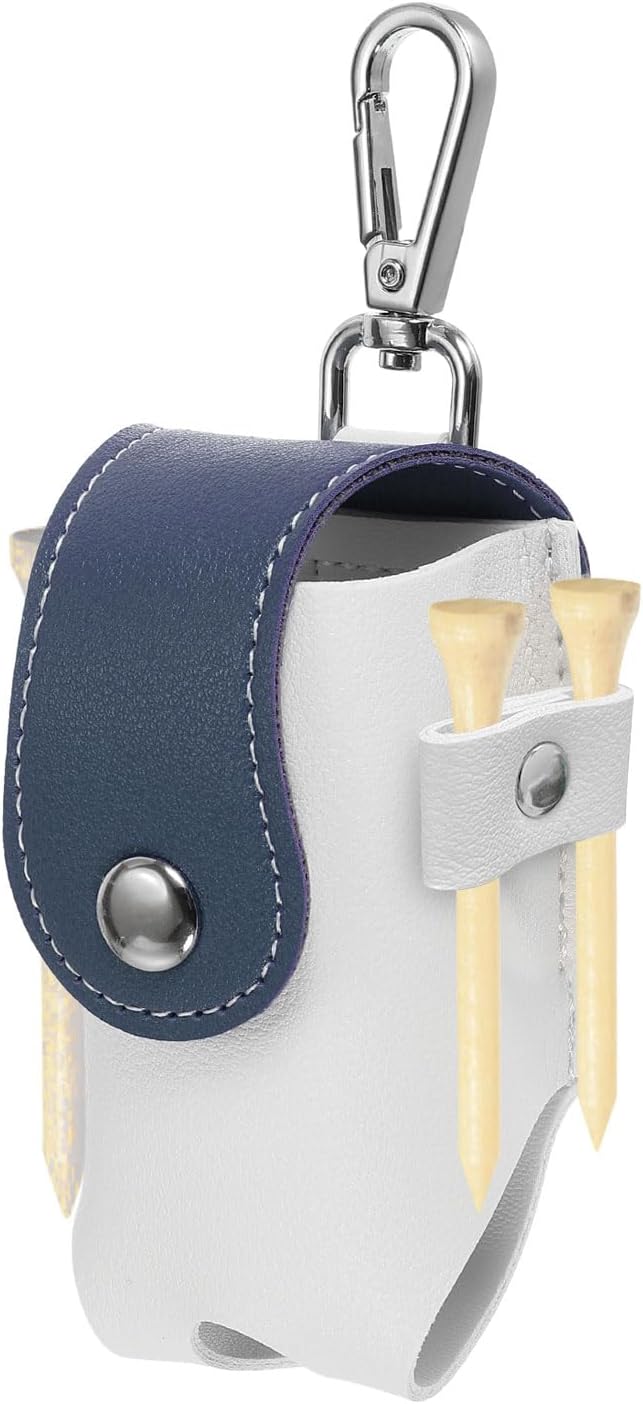 PATIKIL Golf Ball Waist Bag, Golf Ball Carry Pouch with Tee Holder, Buckle, Clip for Women Men Belt Golf Storage