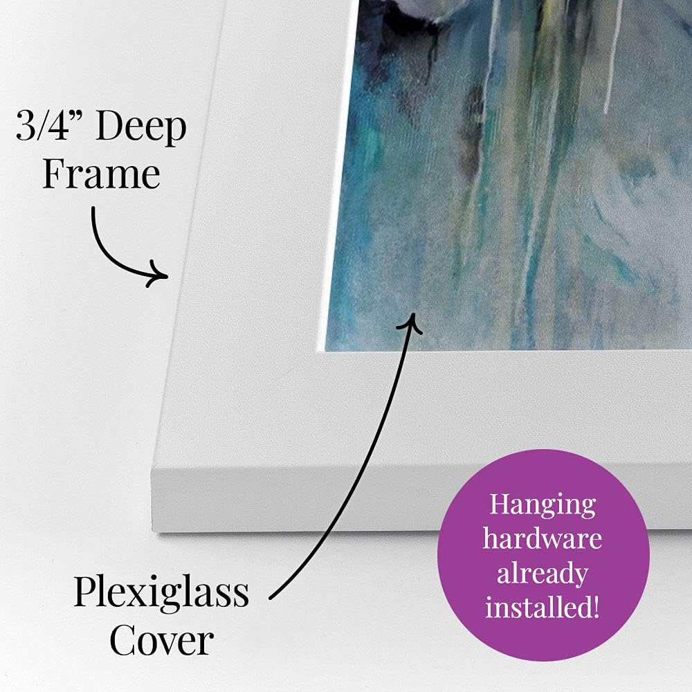 CANVAS ON DEMAND 13th at Augusta White Framed Art Print, Golf Artwork