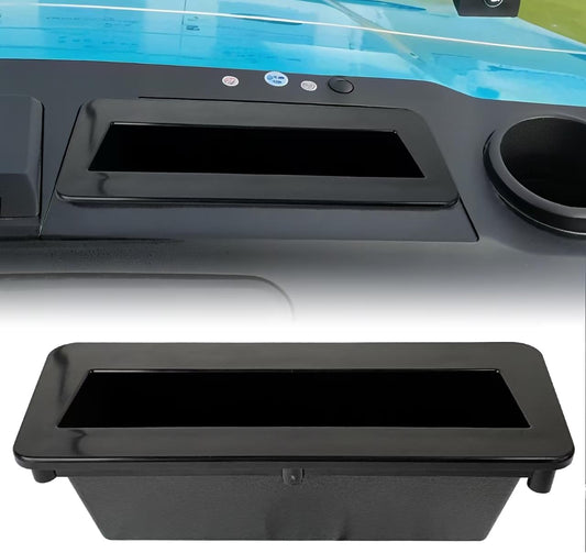 ABS Golf Cart Phone & Wallet Holder with Drain Hole,Golf Ball Holder for Evolution D5 Maverick and Ranger Models, Evolution Golf Cart Accessories, Black