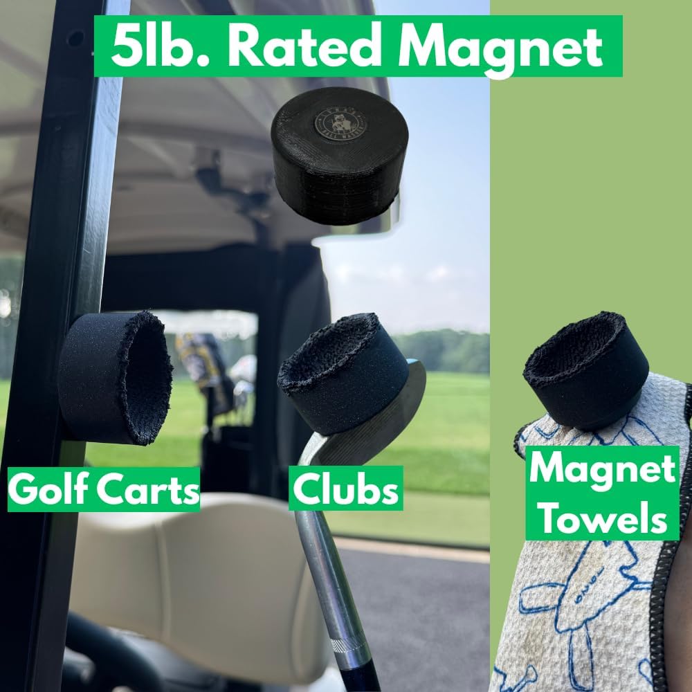 Lunas Ball Washer- 3 Pack - Golf Ball Cleaner for Golf Balls, Golf Cart Accessories for Cleaning Golf Ball, Compact Magnetic Golf Towel Golf Ball Washer for Golfers