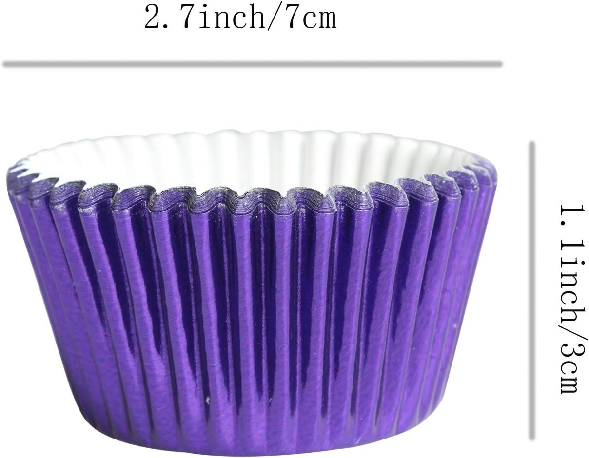 home party Foil Baking Cups Cupcake Liners,Gold Foil Cupcake Liners, Pack of 100 …