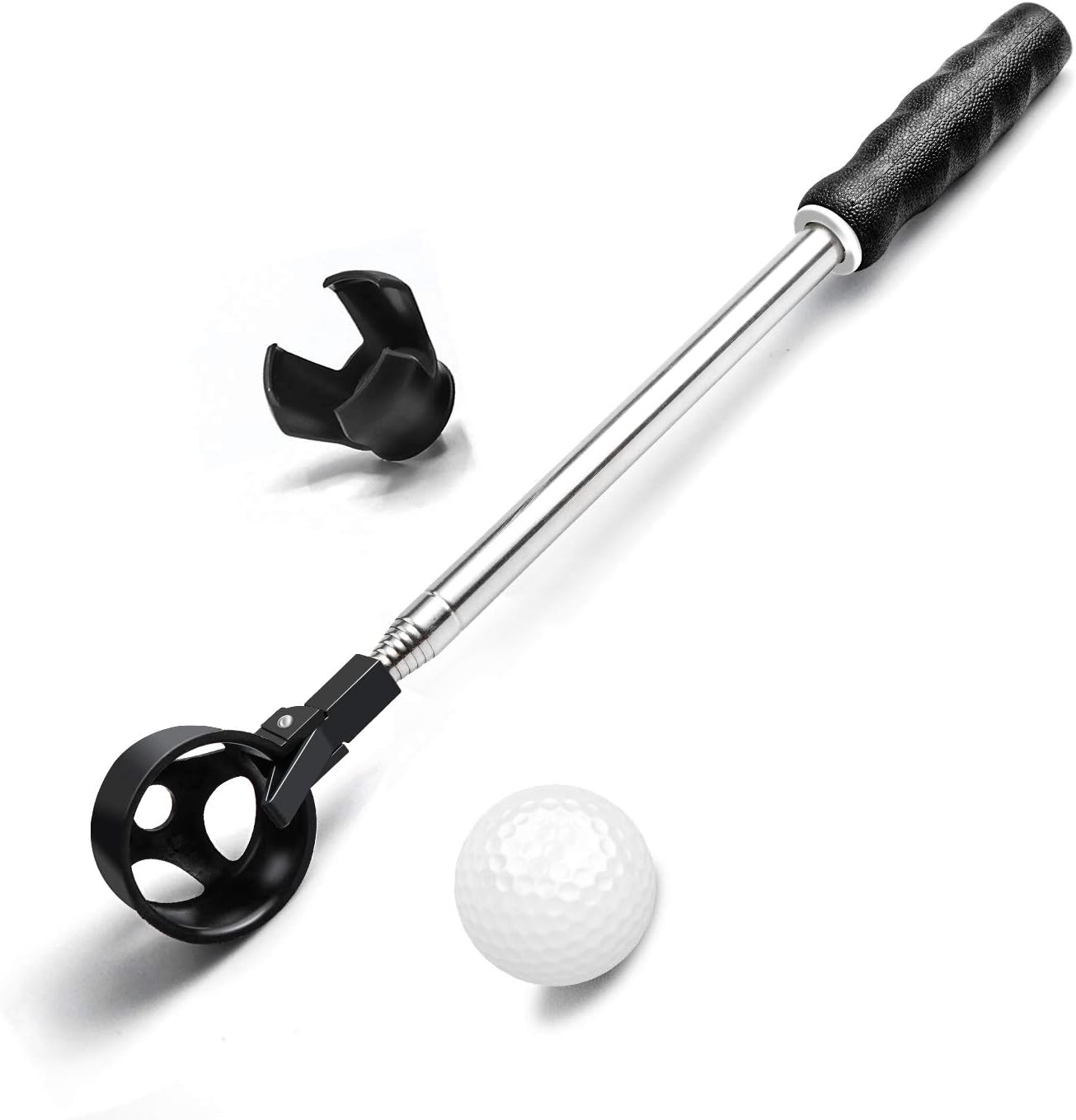 prowithlin Golf Ball Retriever, Golf Balls Retrievers Telescopic for Water with Automatic Locking Scoop, Balls Retriever Tool Golf with Grabber Tool, Golf Accessories Golf Gift for Men