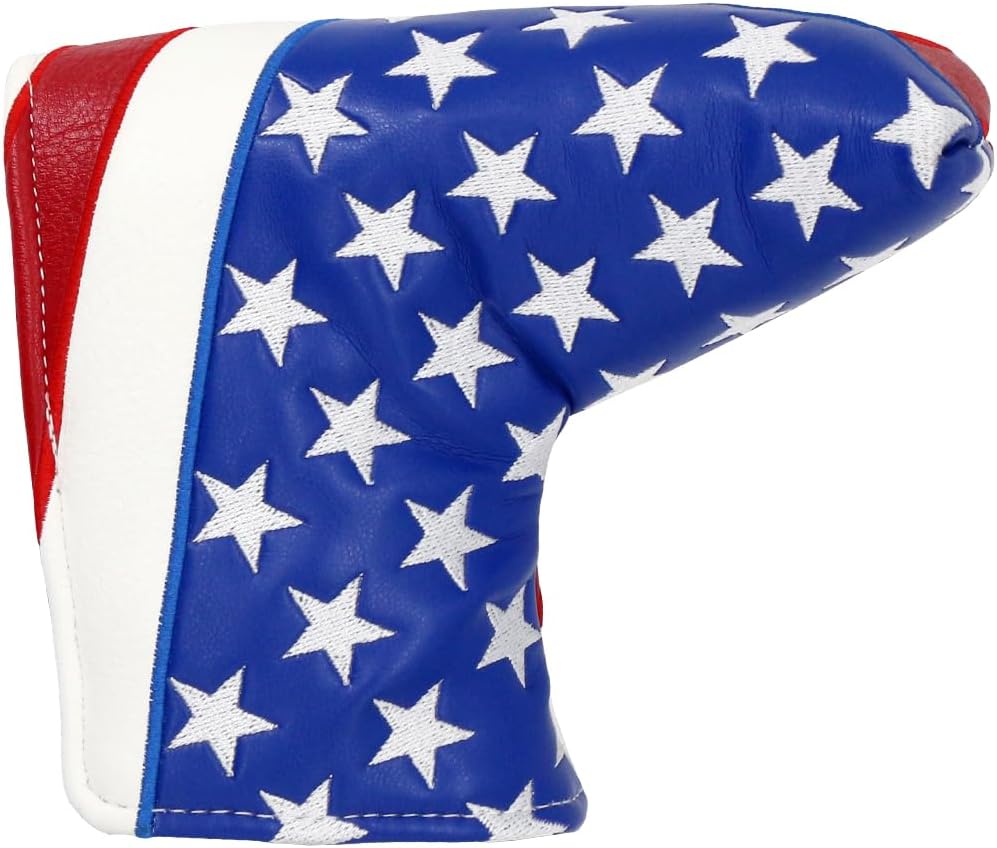 Golf Head Covers Blade Putter Cover Headcover Magnetic Closure Embroidered Fit for Most Brands Scotty Cameron Odyssey Blade Taylormade Ping ect.