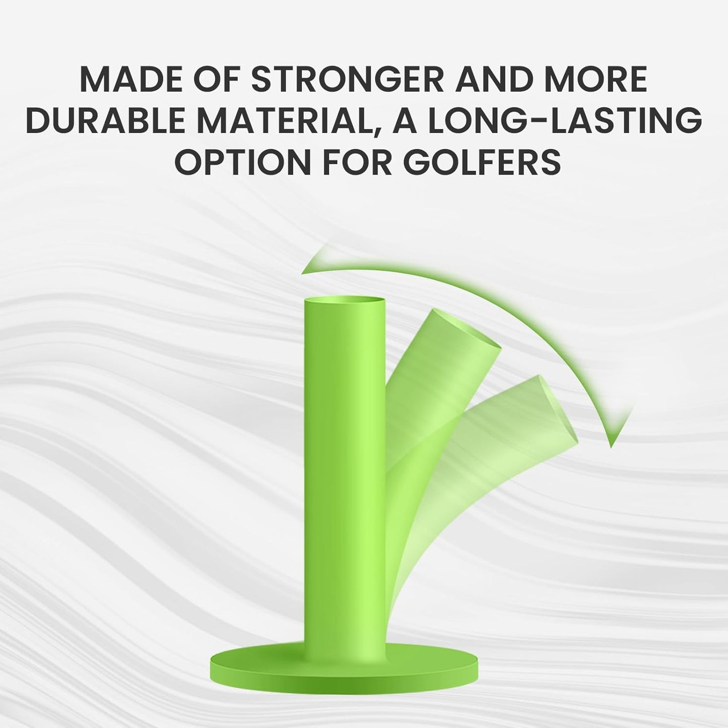 Golf Rubber Tees Driving Range Different Size, Professional Durable Tee Set for Indoor Outdoor Practice Mat…