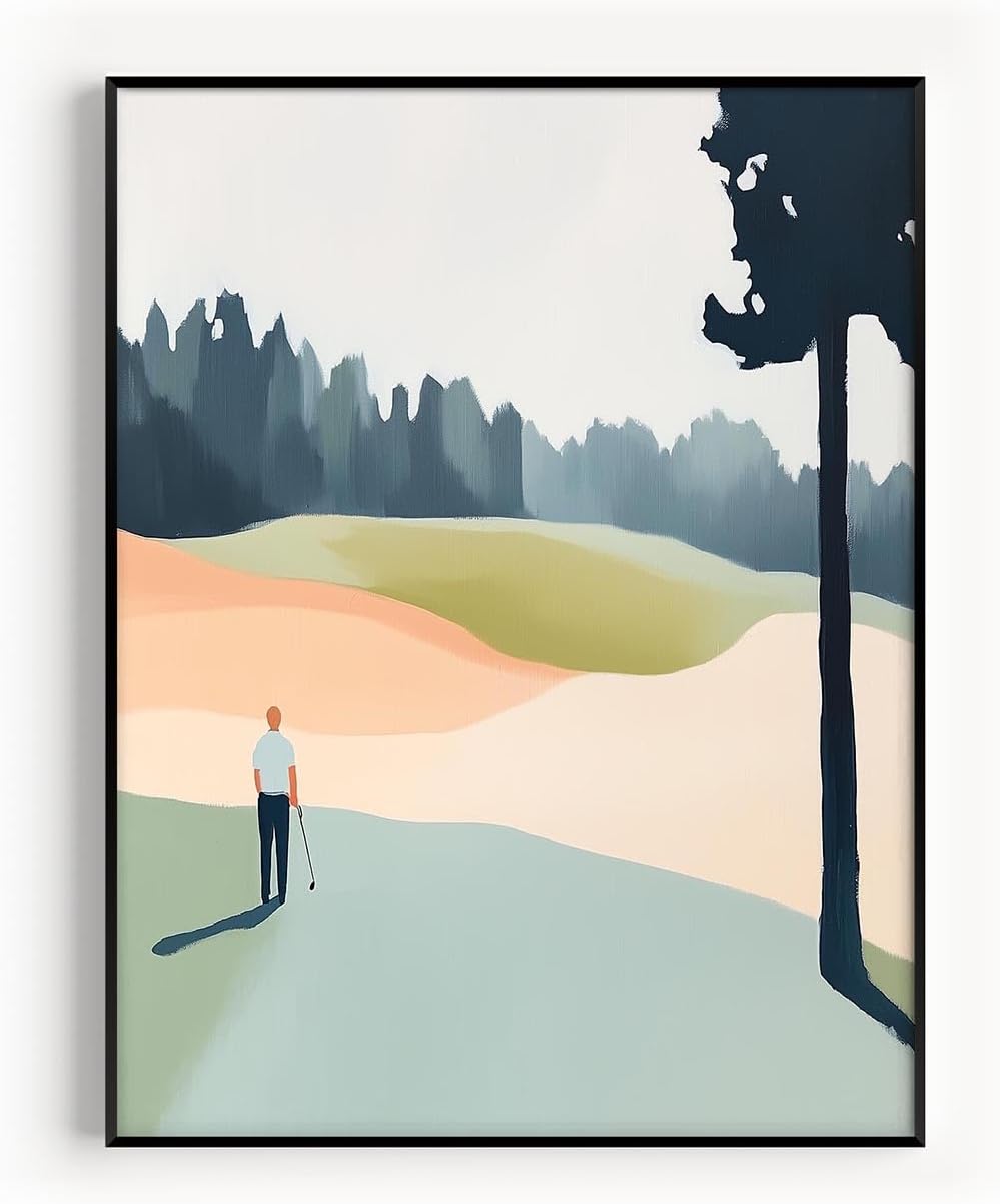 Golf Impressionist Art Print Posters - Premium Giclee Fine Art Prints - Sporty and Sophisticated Home Decor Posters, Golfer Art Prints for Home and Office Decor - Vintage Aesthetic, Ready to Frame