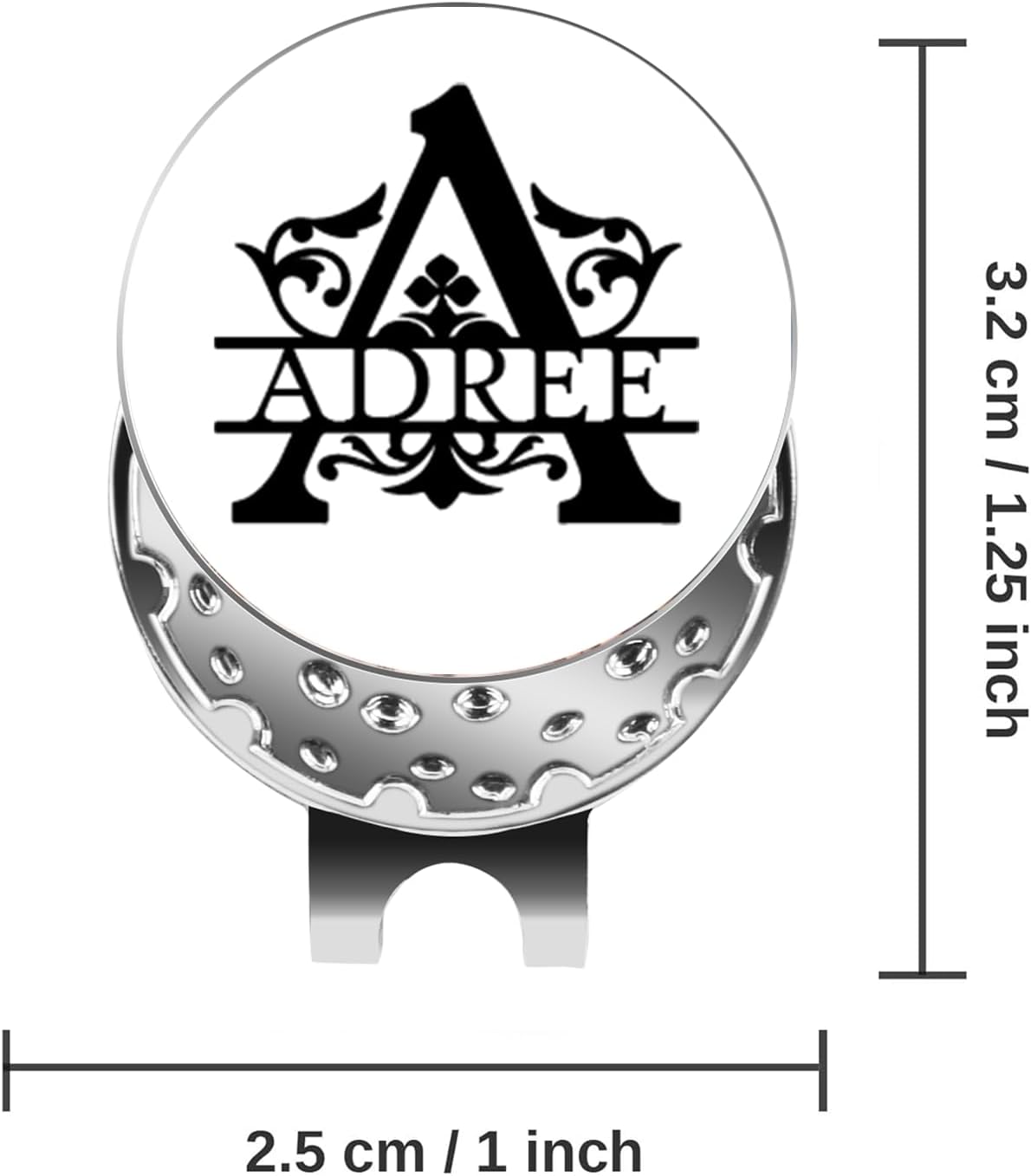 Personalized Golf Ball Markers with Hat Clip