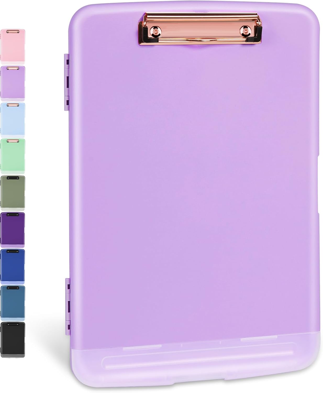 Sooez Clipboard with Storage, High Capacity Nursing Clipboard with Pen Holder, Clip Boards 8.5x11 with Storage, Low-Profile Clip, Lightweight Plastic Clipboard for Teachers, Lawers, Office Workers