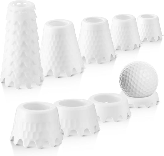 8 Pack ‌Simulator Golf Tees, TPU Unbreakable Material, Height from 1/4" to 2", Suitable for Indoor, Outdoor, Winter, Golf Mats, Turf and Driving Range